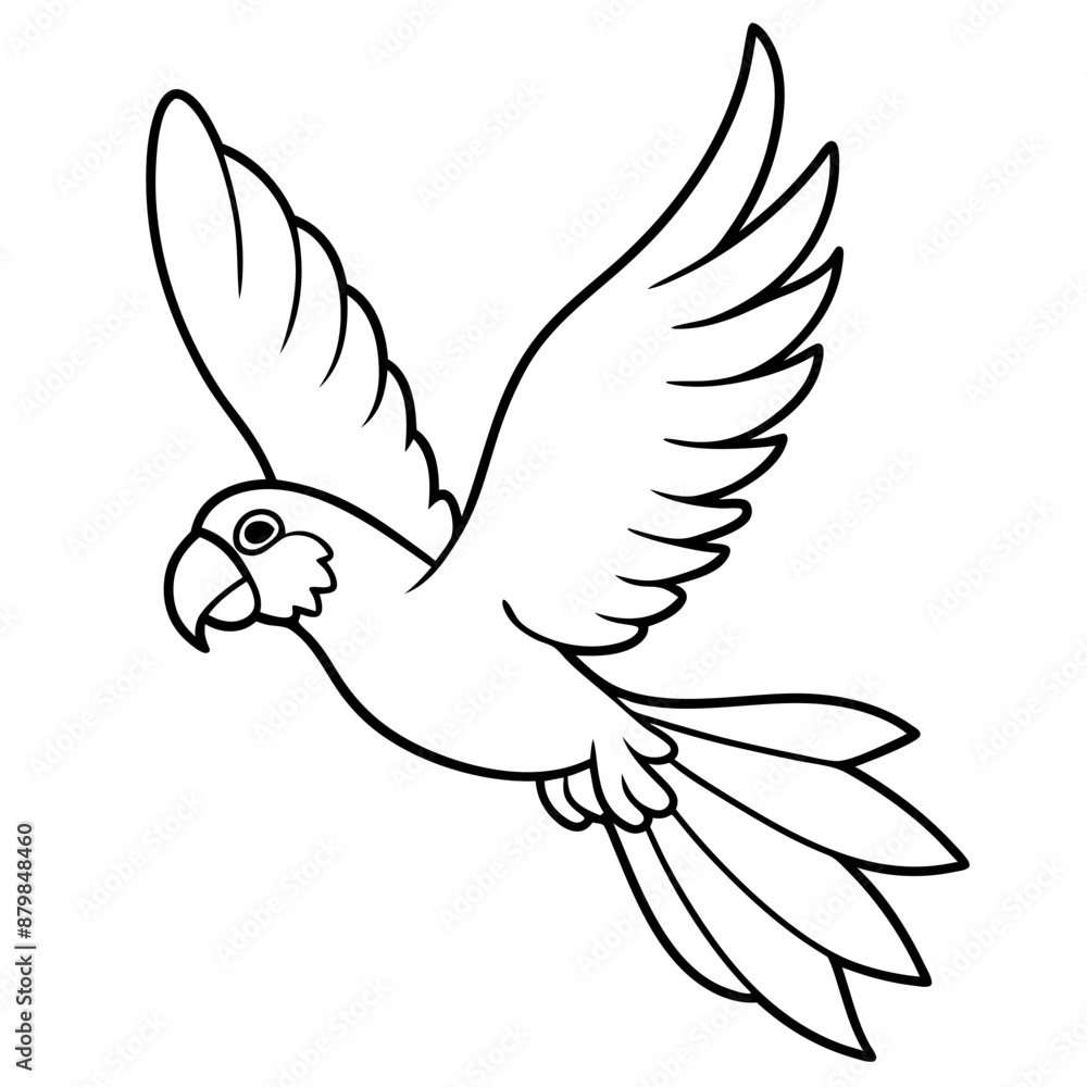 eclectus parrot bird flies icon vector eclectus parrot bird flies icon vector