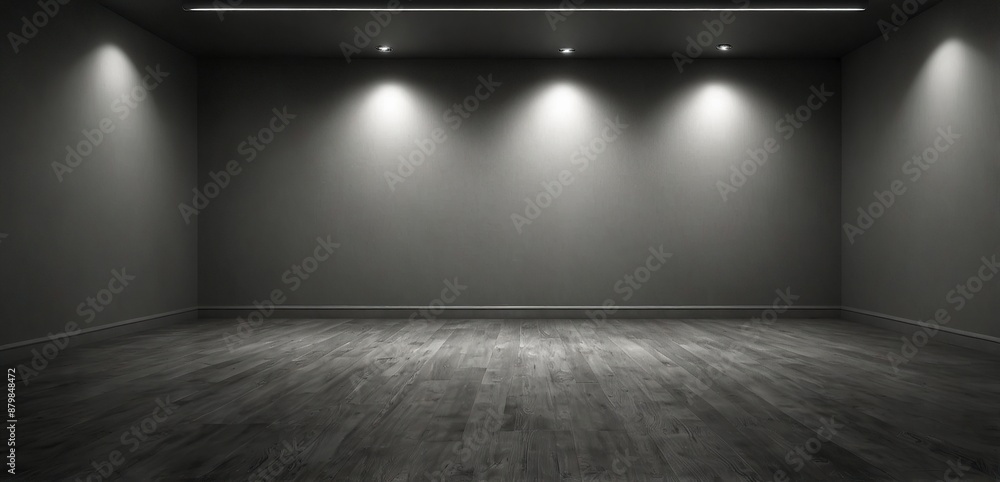 Grey empty room studio gradient used for background and display your product Grey empty room studio gradient used for background and display your product