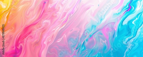 Soft pastel colorful abstract background with flowing lines and gradients