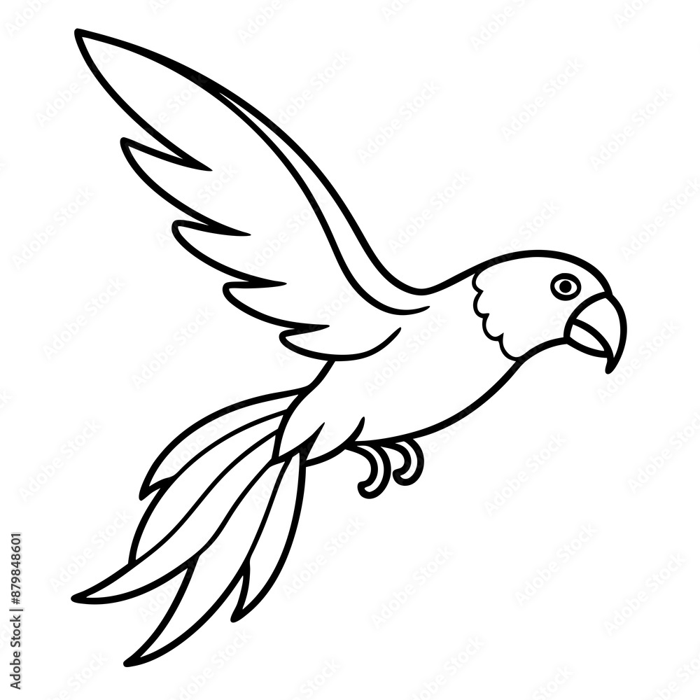 eclectus parrot bird flies icon vector eclectus parrot bird flies icon vector
