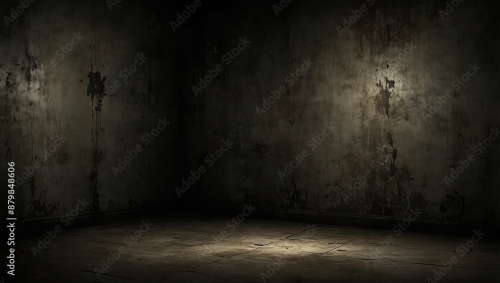 Grunge old dark empty room with copy space Grunge old dark empty room with copy space