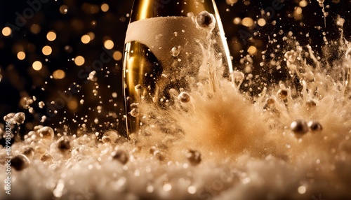 dding bubbly bottle champagne champaign wine explosion celebration drink beverage splash photo