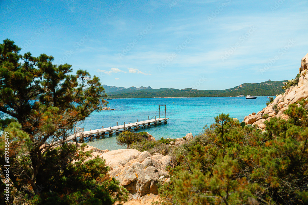 Obraz premium photo with sony a 7iv of capriciole beach on the emerald coast of Sardinia island in Italy