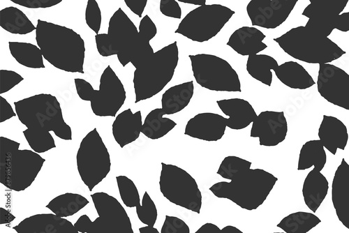 Seamless geometric leaves pattern. Modern print.

images