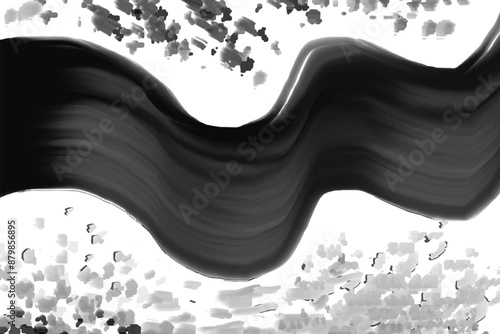 Black texture pattern on white background vector illustration easy to use for commercially products.