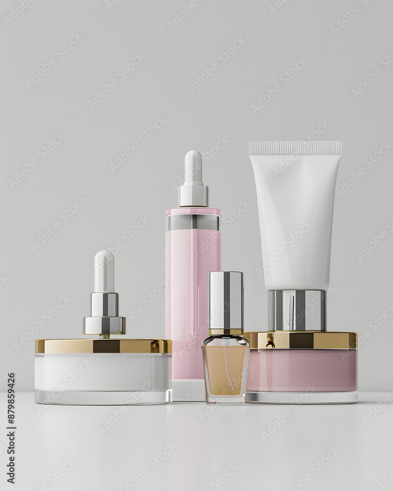 set of cosmetic products set of cosmetic products