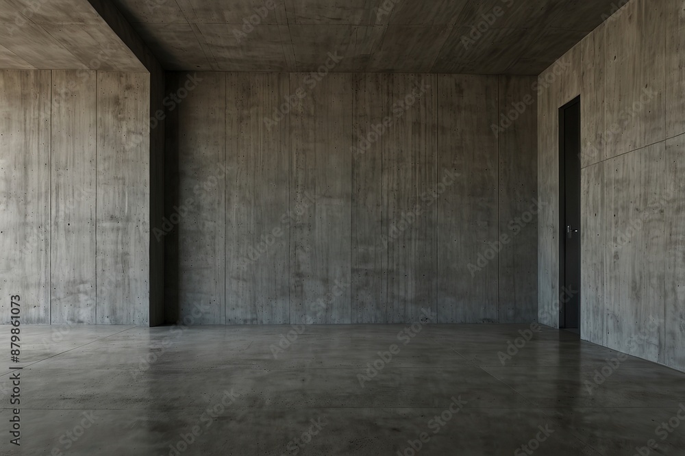 Nice Concrete Room with Floor and Modern Wall Background Nice Concrete Room with Floor and Modern Wall Background