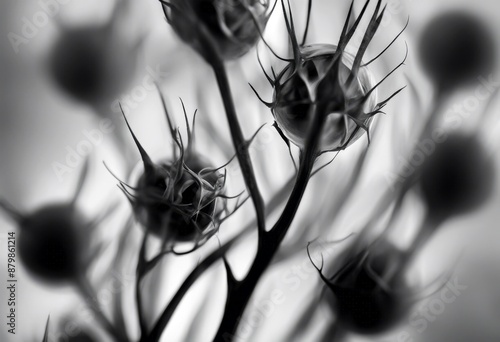 black photo beauty natur flower detail white seeds macro plant abstract water seed background