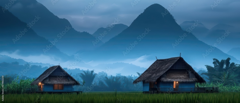 Fototapeta premium In a hightech Thai village