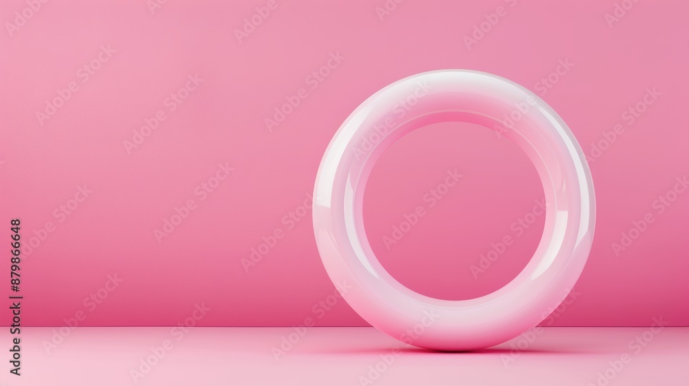 A modern and elegant pink symbol, set against a minimal backdrop with plenty of copy space. A modern and elegant pink symbol, set against a minimal backdrop with plenty of copy space.
