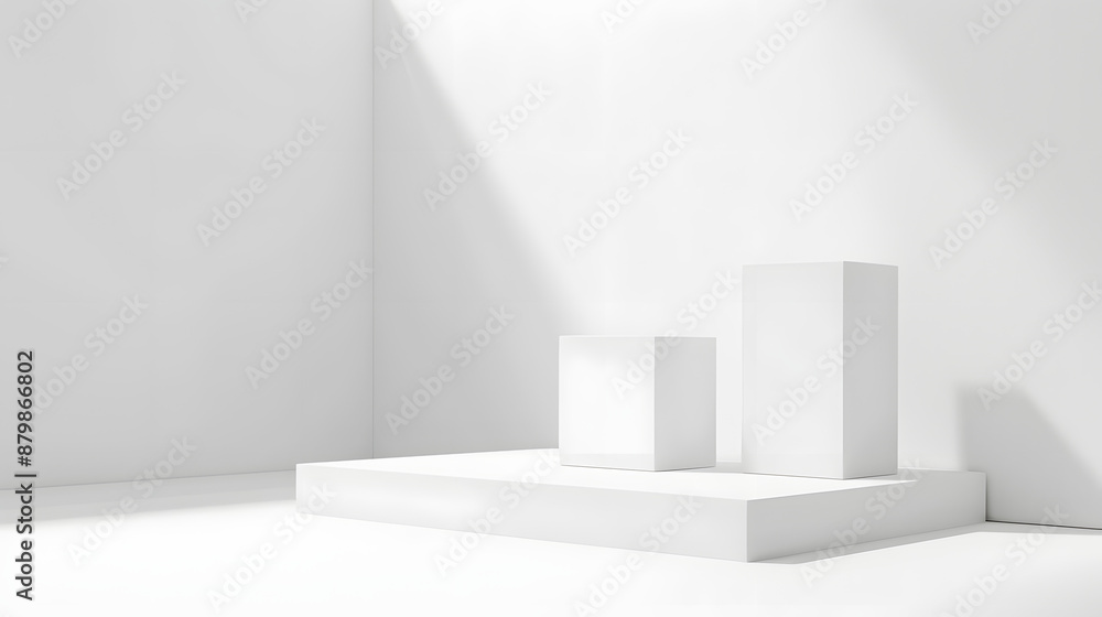 3d white podium 3d white podium