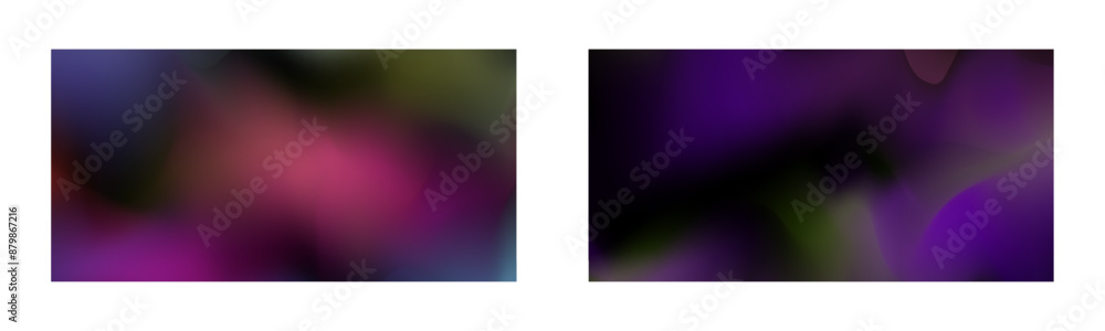 Obraz premium set of abstract backgrounds