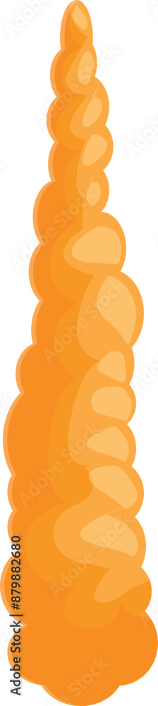 Long turmeric root with a rough texture is isolated on a white background Long turmeric root with a rough texture is isolated on a white background
