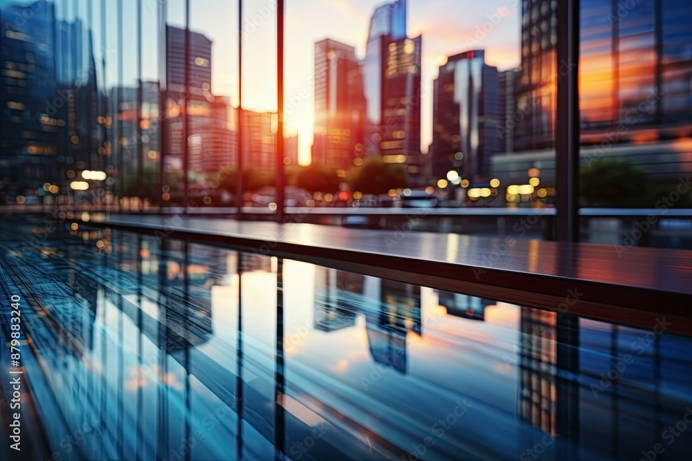 Empty Modern Office Space Blurred Background Empty Modern Office Space Blurred Background