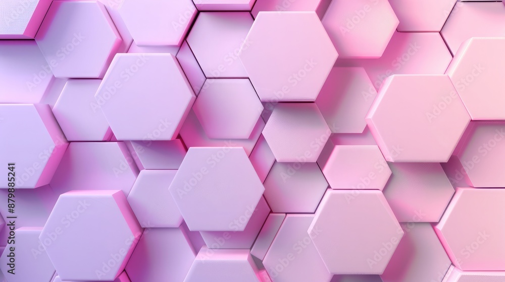 Modern 3D design with matte hexagons and shimmering accents, creating depth on a pink to lavender gradient. Matte shimmer 3d pattern Modern 3D design with matte hexagons and shimmering accents, creating depth on a pink to lavender gradient. Matte shimmer 3d pattern