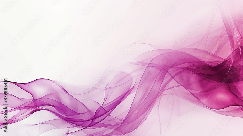 Abstract Pink Swirls on White Background Abstract Pink Swirls on White Background
