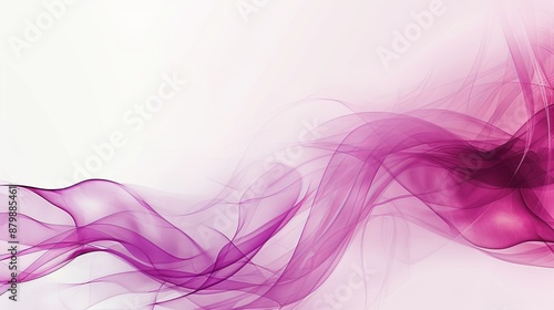 Abstract Pink Swirls on White Background