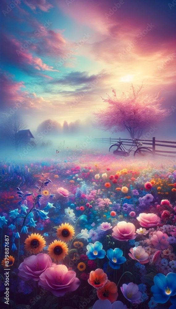 Fototapeta premium Colourful flowers