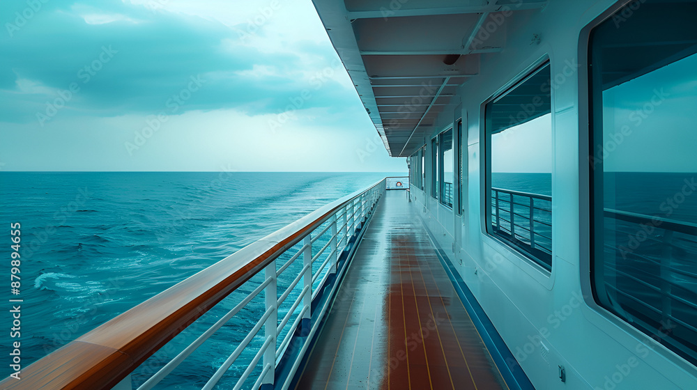 Fototapeta premium cruise ship copy area