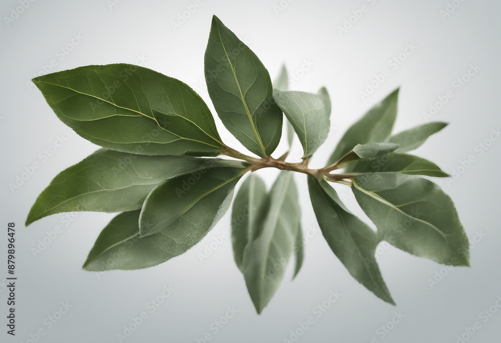 Et of healthy herbs elements Fresh bay leaf isolated on transparent background Et of healthy herbs elements Fresh bay leaf isolated on transparent background