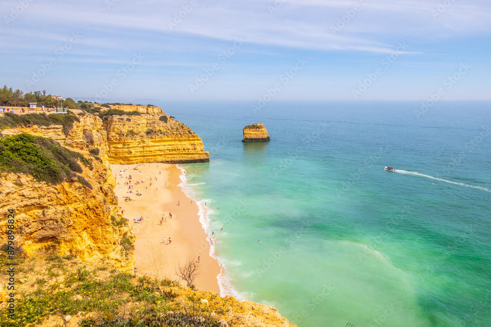 Cliffs and ocean, photography of Praia da Marinha, Algarve, Portugal Cliffs and ocean, photography of Praia da Marinha, Algarve, Portugal