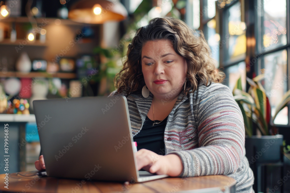 A person sits at a desk using a laptop computer, focused on their work or personal tasks A person sits at a desk using a laptop computer, focused on their work or personal tasks
