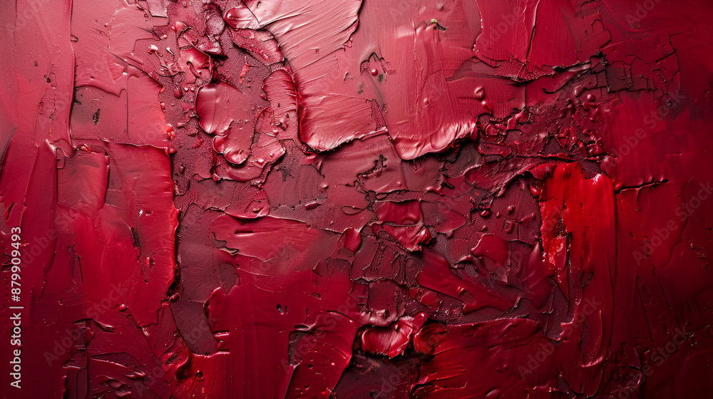 Red paper background or texture, or a wall painted in a deep shade of red Red paper background or texture, or a wall painted in a deep shade of red