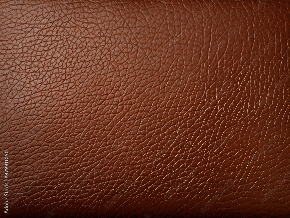 Fototapeta premium Elegant Brown Leather with Rich Texture and Detailed Patterns, Perfect for Fashion and Interior Design. Generative AI