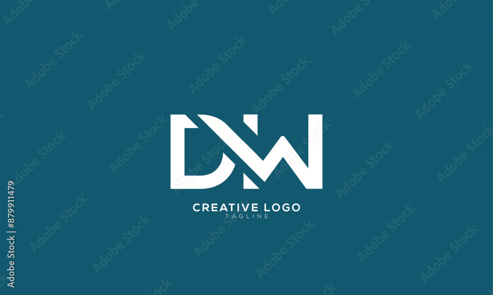 DW Abstract initial monogram letter alphabet logo design DW Abstract initial monogram letter alphabet logo design