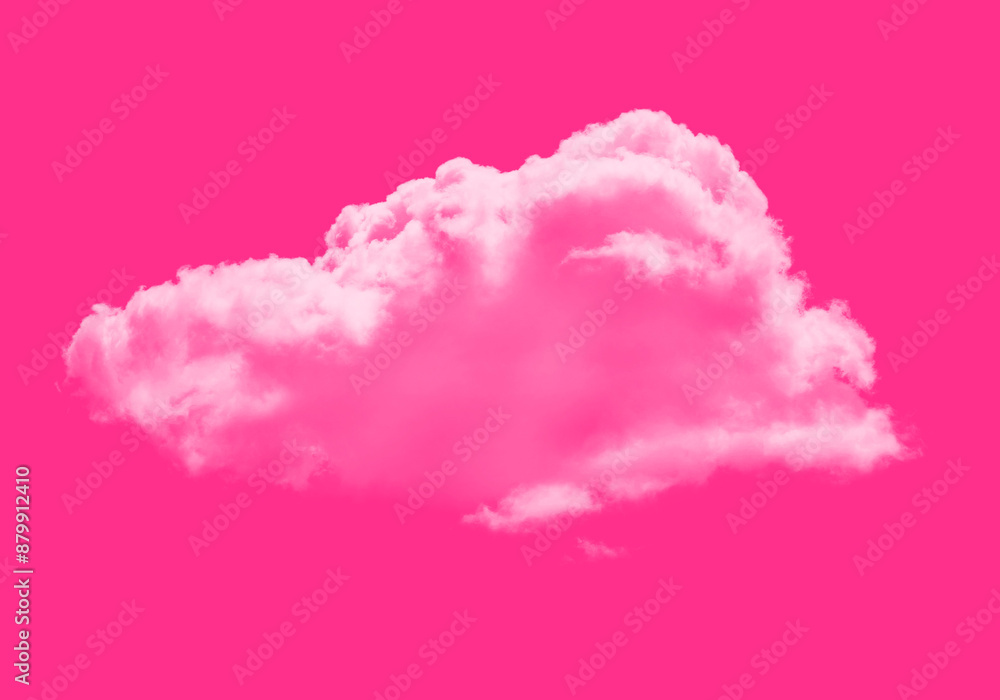Fototapeta premium Neonpink Wolke - Auffälliger Himmel