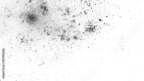 Powder splattered against a transparent background