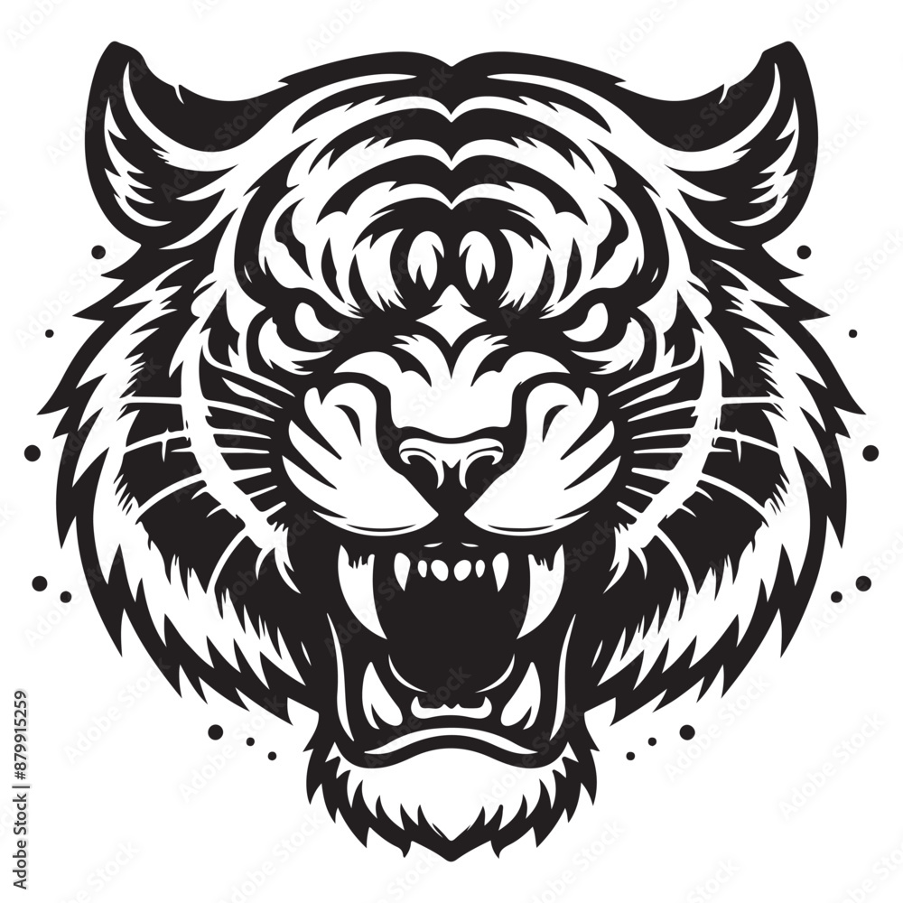 Tiger Silhouette Vector Tiger Silhouette Vector
