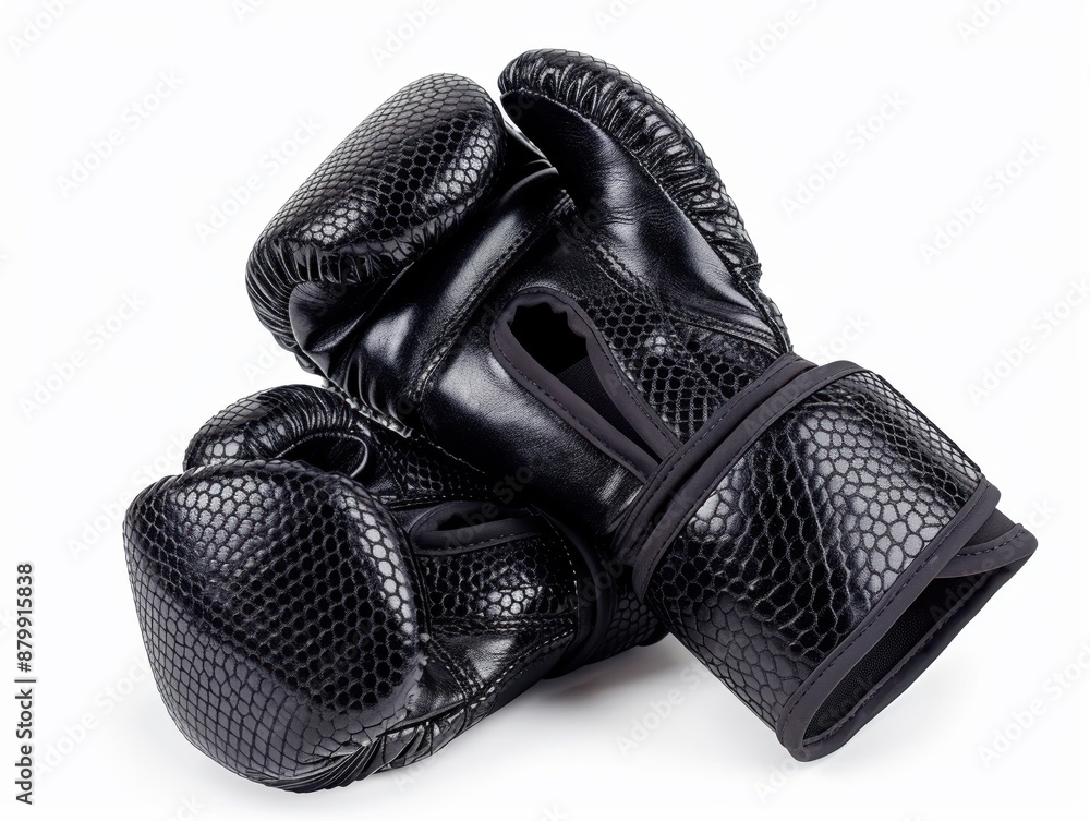 a pair of weightlifting gloves, gym gear, detailed design, black, isolated on white background a pair of weightlifting gloves, gym gear, detailed design, black, isolated on white background