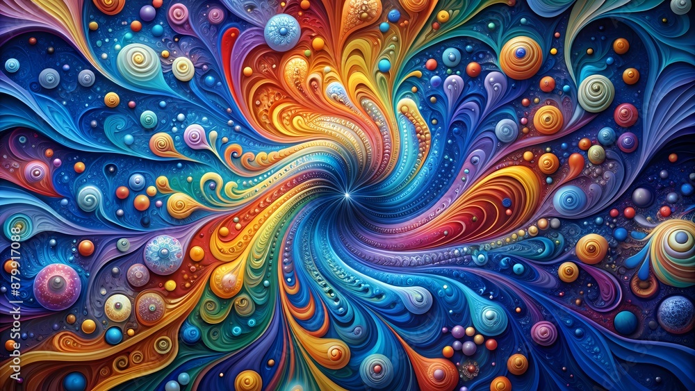 Colorful Abstract Art Wallpaper with Dynamic Swirls and Patterns Colorful Abstract Art Wallpaper with Dynamic Swirls and Patterns
