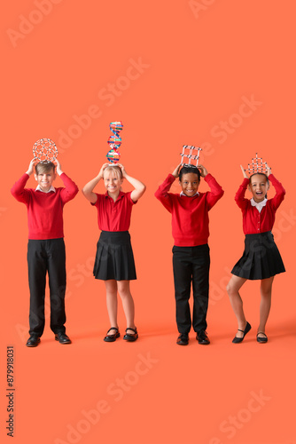 Little classmates in stylis...