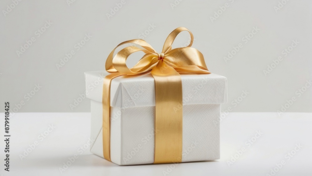 The gift is isolated on a white background The gift is isolated on a white background