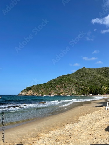 beach and mountain