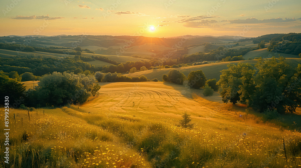 Obraz premium Scenic meadow and trail