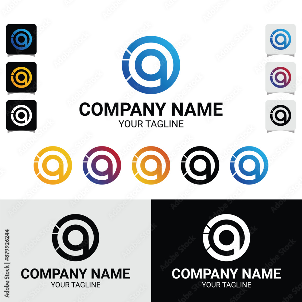 IOQ OQI QOI letter initial logo design template IOQ OQI QOI letter initial logo design template