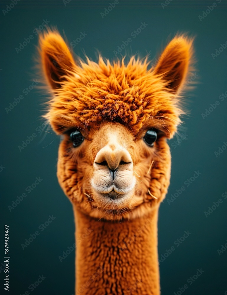 Obraz premium Retrato comico de um fantoche de alpaca 