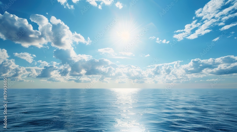 Obraz premium A Sunny Day on the Open Ocean