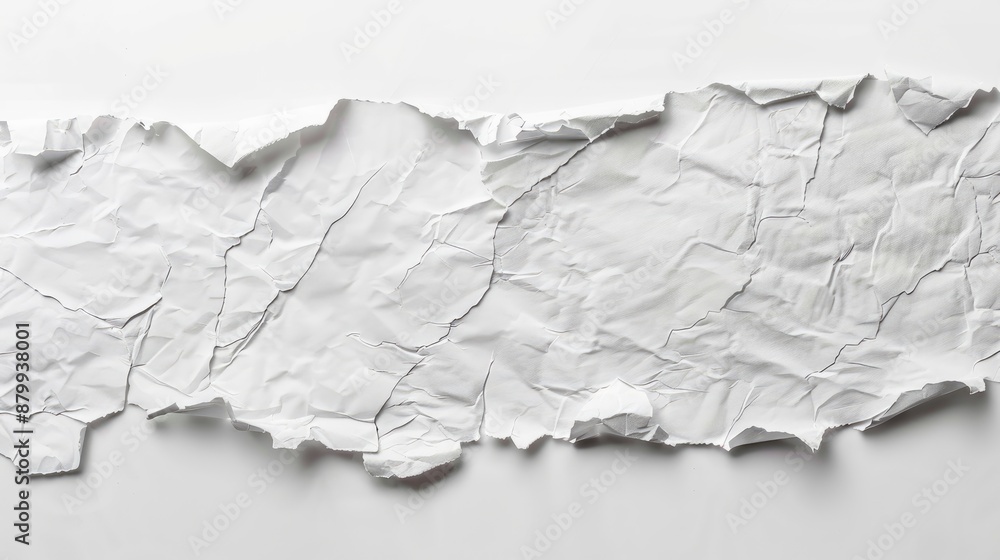 Torn paper on white background with space for design Torn paper on white background with space for design