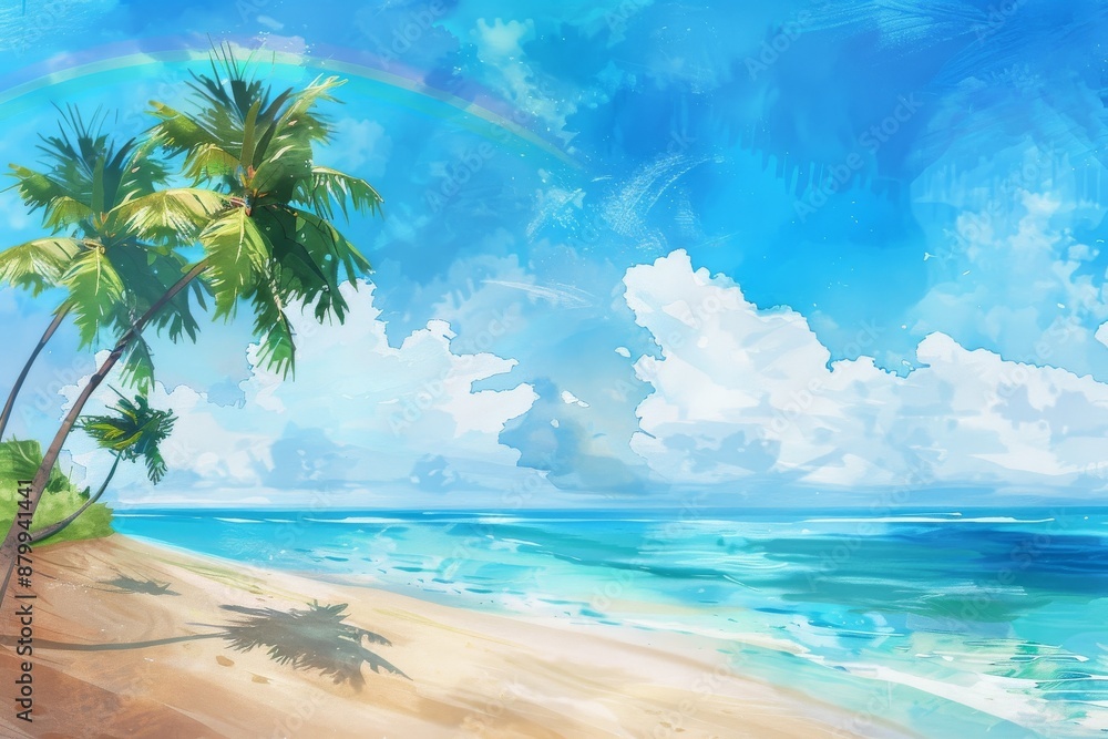 Obraz premium 3D rendering minimalist spring outdoor fresh stage e-commerce promotion booth. Beautiful simple AI generated image in 4K, unique.