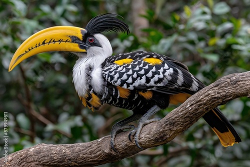 Visayan Wrinkled Hornbill in natural environment photo