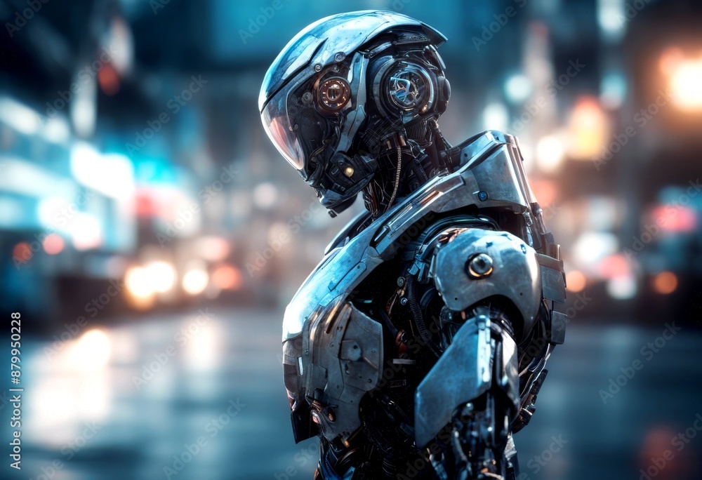 soldier futuristic illustration robot fighting cyborg police officer fiction ruined rendering weapon soldier futuristic illustration robot fighting cyborg police officer fiction ruined rendering weapon