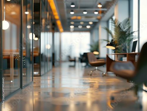 Wallpaper Mural Large open office space with lot of natural light and plants Torontodigital.ca