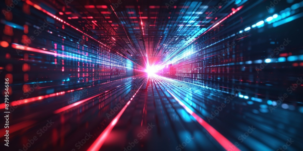A vibrant depiction of futuristic data streams glowing in cyberspace, evoking high-tech communication. A vibrant depiction of futuristic data streams glowing in cyberspace, evoking high-tech communication.
