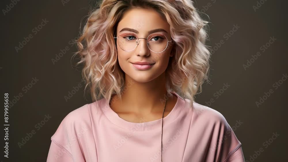 Portrait of a beautiful young woman with perfect skin and make-up Portrait of a beautiful young woman with perfect skin and make-up
