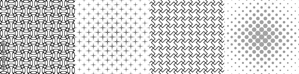 Black and white pattern collection Black and white pattern collection