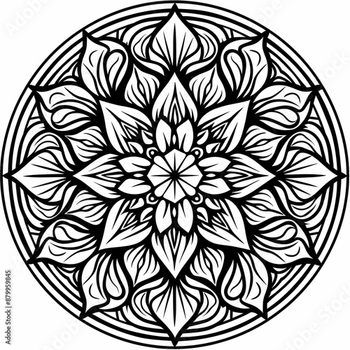 Intricate mandala coloring book for adults, perfect for relaxation and creativity